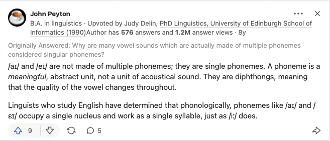 https://www.quora.com/Why-are-diphthongs-considered-singular-phonemes?top_ans=8234947